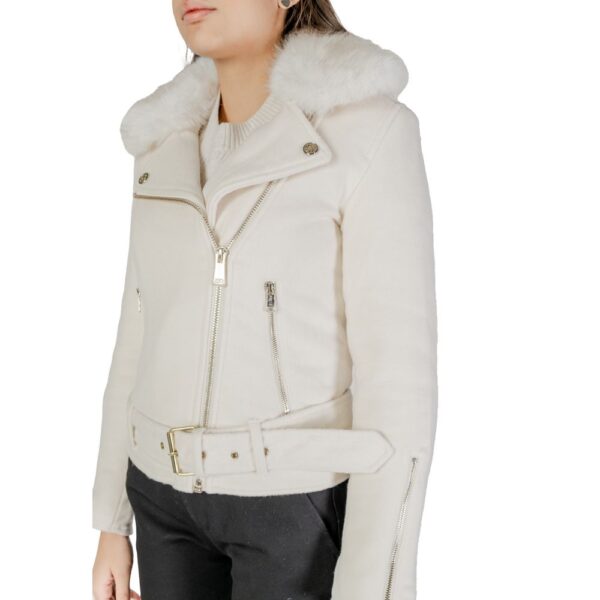 Guess Cream Polyester Jackets & Coat - Image 5