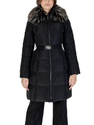 Guess Black Polyester Jackets & Coat