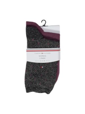 Tommy Hilfiger Black Cotton Tights & Sock