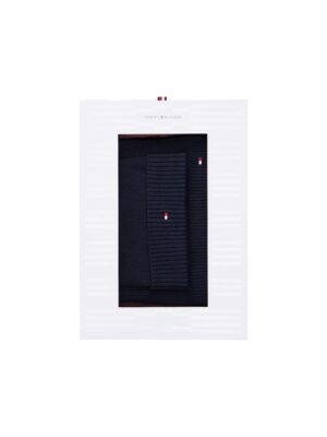 Tommy Hilfiger Blue Cotton Scarf