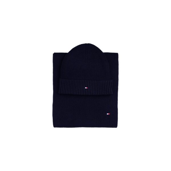 Tommy Hilfiger Blue Cotton Scarf - Image 2