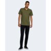 Jack Jones Green Cotton Polo Shirt - Image 3