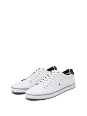 Tommy Hilfiger White Cotton Sneaker