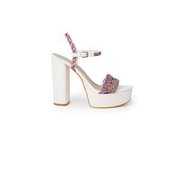 Guess White Polyester Sandal - Image 3