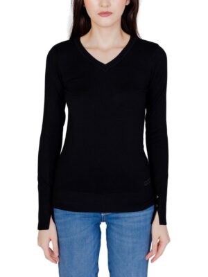 Guess Black Cotton Tops & T-Shirt