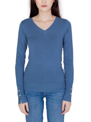Guess Blue Cotton Tops & T-Shirt