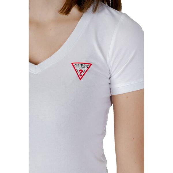 Guess White Cotton Tops & T-Shirt - Image 3