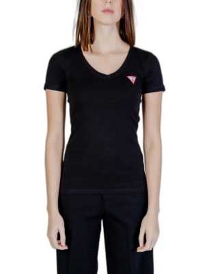 Guess Black Cotton Tops & T-Shirt