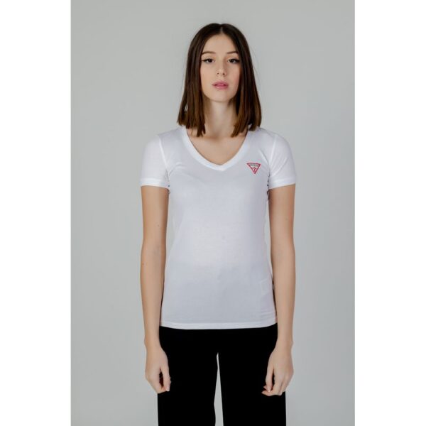 Guess White Cotton Tops & T-Shirt - Image 5