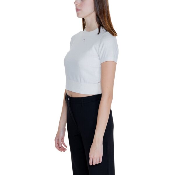 Tommy Hilfiger Jeans White Cotton Cotton Tops & T-Shirt - Image 3