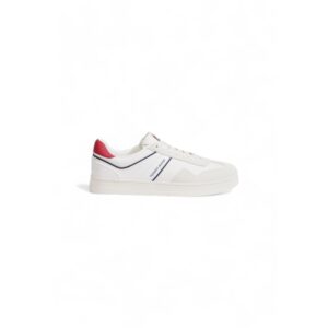 Tommy Hilfiger Jeans White Suede Leather Sneaker