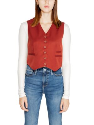 Vero Moda Red Polyester Vest