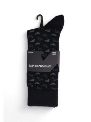 Emporio Armani Underwear Black Cotton Sock