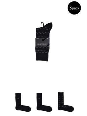 Emporio Armani Underwear Black Cotton Sock