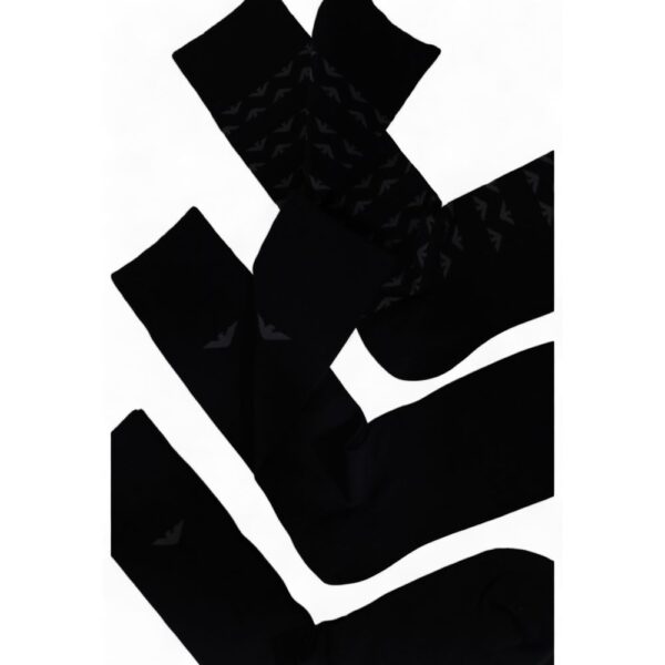 Emporio Armani Underwear Black Cotton Sock - Image 3