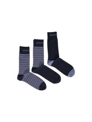 Emporio Armani Underwear Blue Cotton Sock