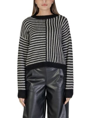 Vero Moda Black And White Recycled Polyester Sweater