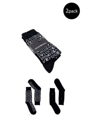 Emporio Armani Underwear Black Cotton Sock