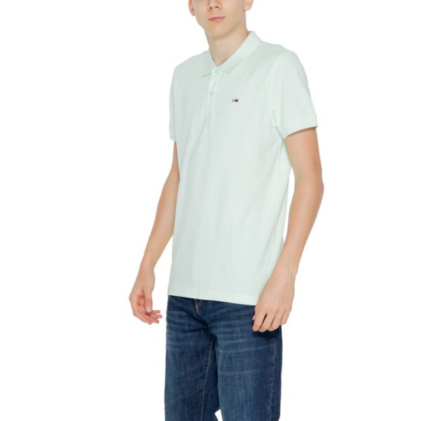 Tommy Hilfiger Jeans Green Cotton Polo Shirt - Image 4