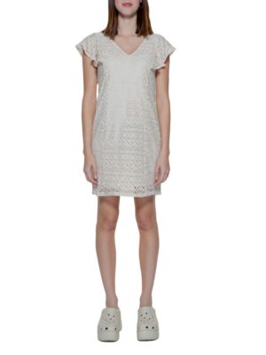 Vero Moda Beige Polyester Dress