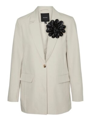 Vero Moda Beige Polyester Suits & Blazer