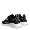 Versace Black Canvas Quad Fabric Medusa Low Top Sneaker Shoes - Image 4