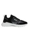 Versace Black Canvas Quad Fabric Medusa Low Top Sneaker Shoes - Image 6