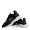 Versace Black Canvas Quad Fabric Medusa Low Top Sneaker Shoes - Image 8