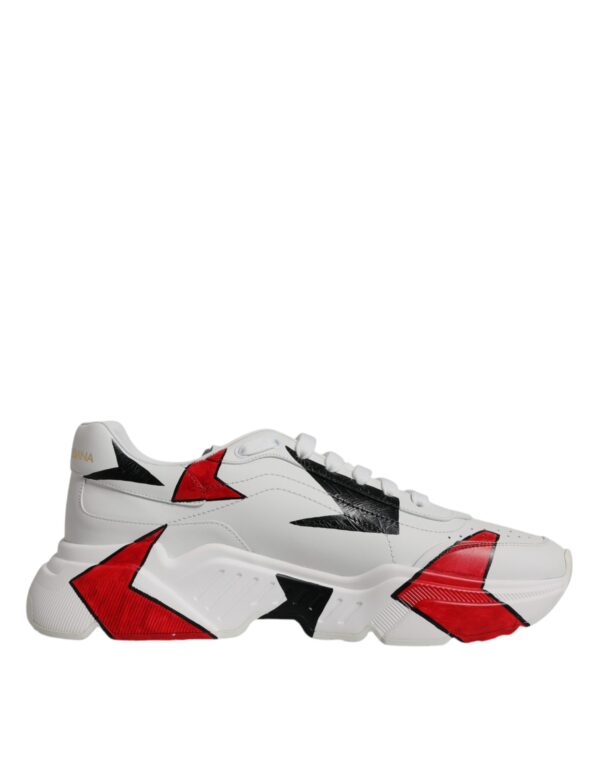 Dolce & Gabbana White Daymaster Hand Painted Sneakers Shoes - Image 7