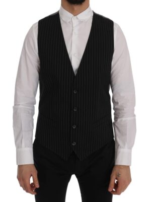 Dolce & Gabbana Sleek Striped Waistcoat Vest