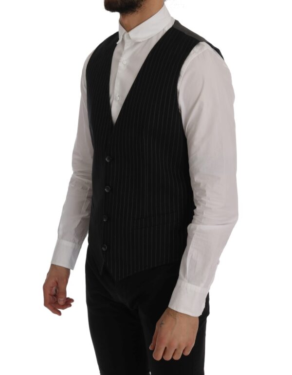 Dolce & Gabbana Sleek Striped Waistcoat Vest - Image 2