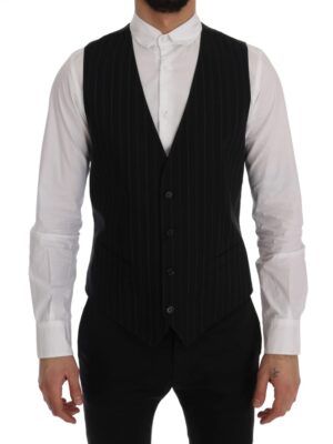 Dolce & Gabbana Elegant Striped Vest Waistcoat