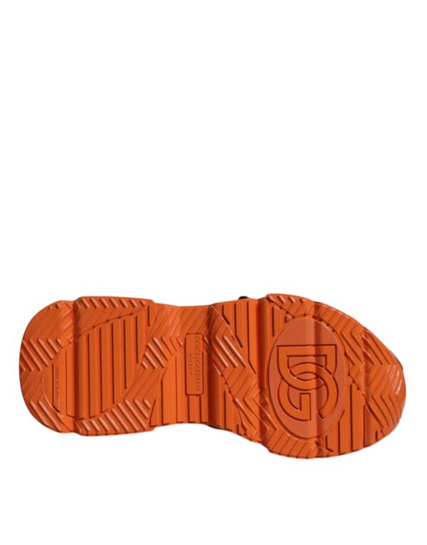Dolce & Gabbana Orange Multi Panel Chunky High Top Sneakers Shoes - Image 7