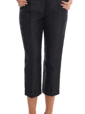 Dolce & Gabbana Elegant High Waist Capri Dress Pants