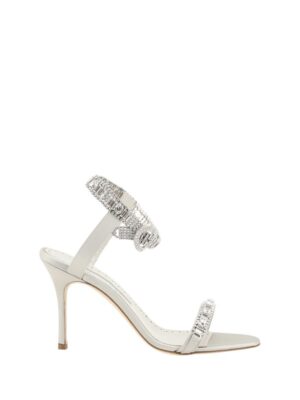 Manolo Blahnik Asasan Satin Sandals