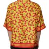 Dolce & Gabbana Yellow Cherry Button Down Silk Casual Shirt - Image 4
