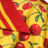 Dolce & Gabbana Yellow Cherry Button Down Silk Casual Shirt - Image 6