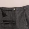 Dolce & Gabbana Elegant Gray Check Capri Wool Pants - Image 4