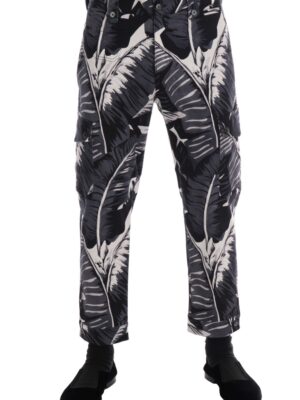 Dolce & Gabbana Elegant Capri Casual Pants in Banana Leaf Print