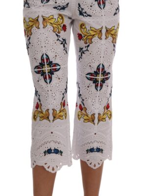 Dolce & Gabbana Majolica Embroidered Capri Elegance