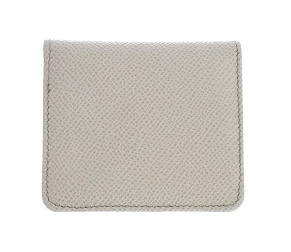 Dolce & Gabbana Sleek White Leather Condom Case Wallet - Image 2