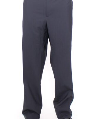 Dolce & Gabbana Elegant Pleated Black Wool Trousers