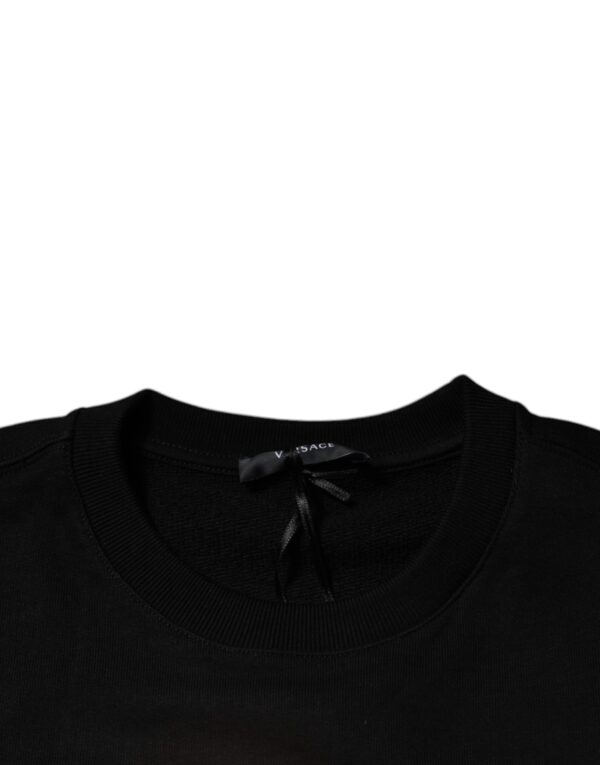 Versace Black Medusa Fleece Men Crew Neck Sweatshirt Sweater - Image 6