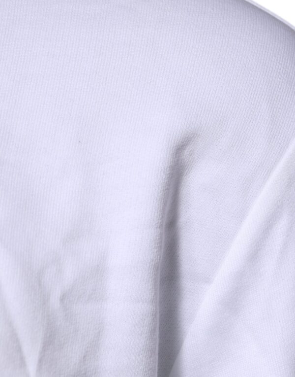 Versace White Medusa Embroidery Crew Neck Pullover Sweater - Image 4