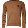 Dolce & Gabbana Brown Logo Plaque Crew Neck Pullover Sweater - Image 2