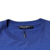 Dolce & Gabbana Blue Logo Print Cotton Men Crew Neck T-shirt - Image 6