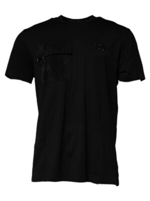 Dolce & Gabbana Black Crew Neck Short Sleeve T-shirt