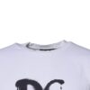 Dolce & Gabbana White DG Logo Cotton Crew Neck T-shirt - Image 3