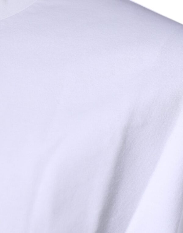 Dolce & Gabbana White DG Logo Cotton Crew Neck T-shirt - Image 4