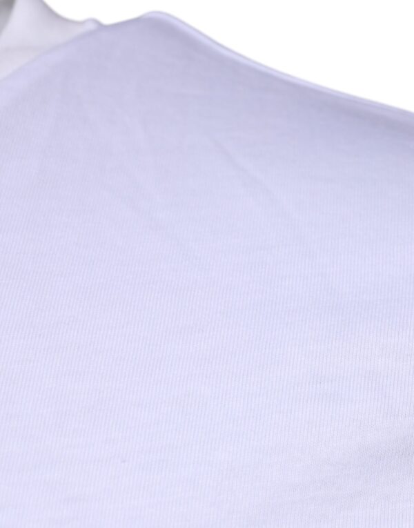 Dolce & Gabbana White DG Logo Cotton Crew Neck T-shirt - Image 4